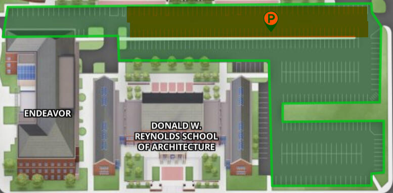 Screenshot of The Garage restaurant in relation to OSU campus.