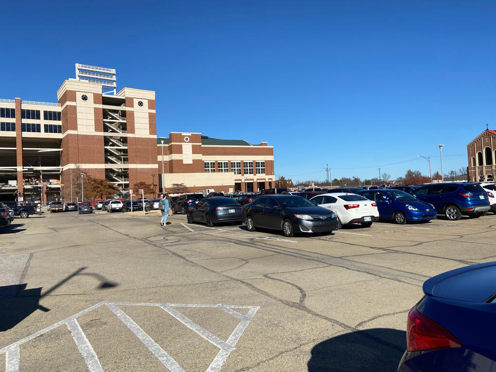 Screenshot of The Garage restaurant in relation to OSU campus.